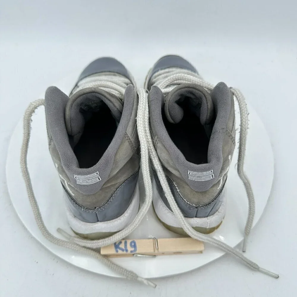 Nike Air Jordan 11 Youth Size 4Y Women 5.5 378038-005 Cool Grey Training Shoes